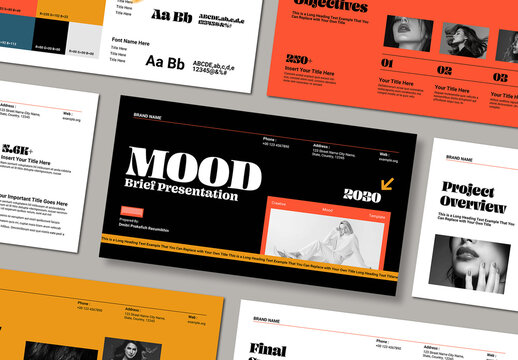 Mood And Brief Presentation Template