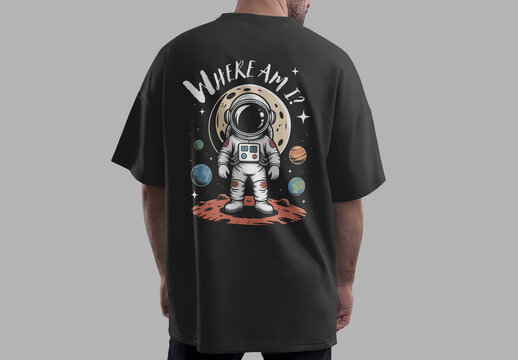 Retro Space Explorer Astronaut Tshirt Design