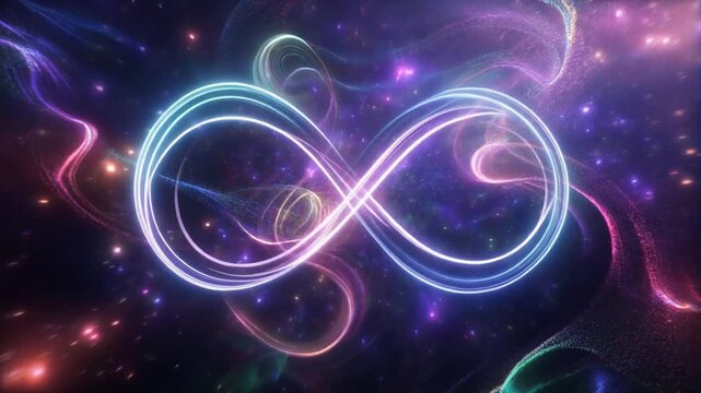Infinite Loop Abstract Cosmic Nebula Motion Background