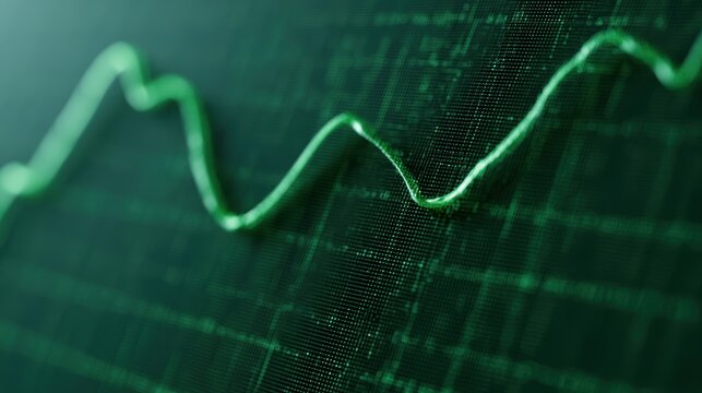 Digital dashboard showing carbon credit trading data and graphs, green finance, sstkgreen