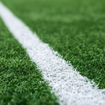 soccer field close up grass texture with white line