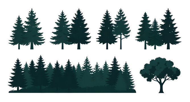 green cartoon Christmas tree illustration, festive holiday pine vector, cute xmas tree design, cheerful winter decoration graphic, playful evergreen artwork illustration, decorated christmas tree vect