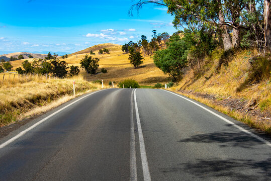 Lyell Highway A10 in Tasmania - Australia