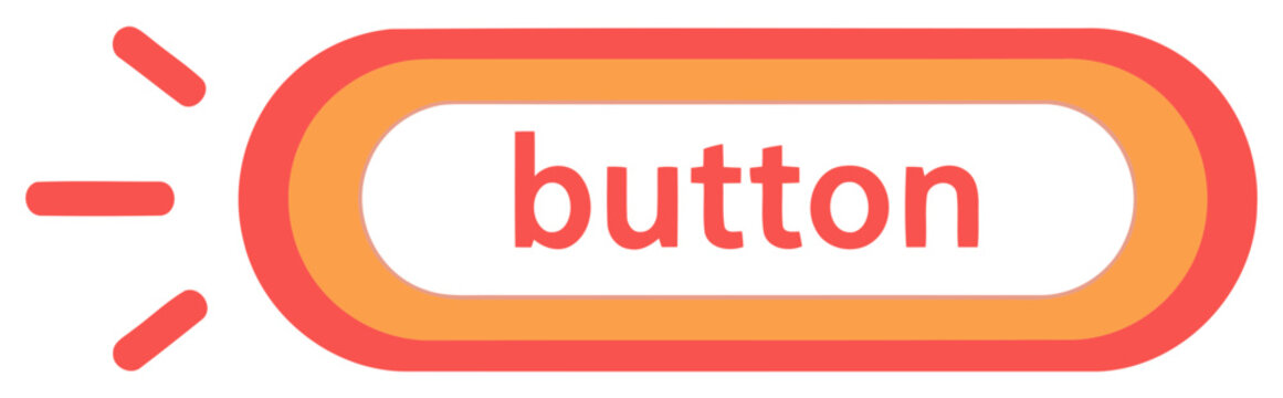 Button icon modern clickable UI element rounded interface design minimal vector style