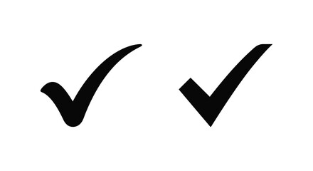 check mark icons black silhouette on white background © Tanzu