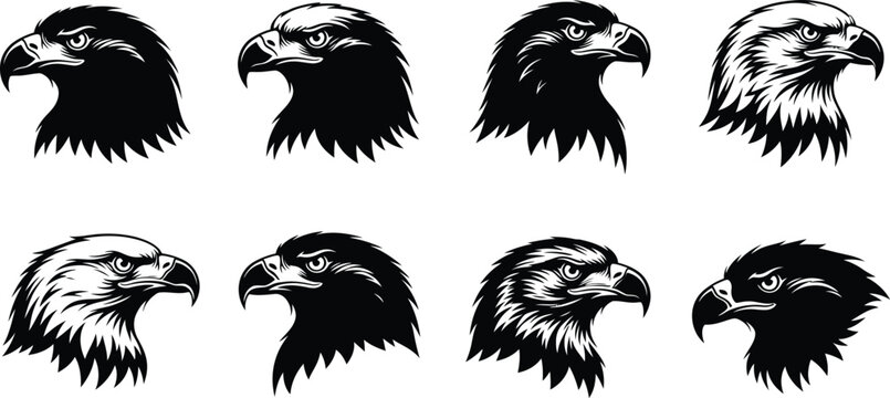 Eagle Head Logo Set