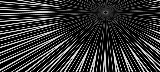 Fototapeta premium Sun ray light. Sun rays background. Radial burst. Sunburst black pattern isolated on white background. Beams line. Radiate sunlight. Comic effect texture. Retro pop art stripe. Eps10