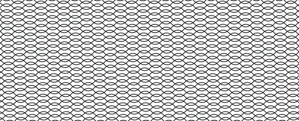 Fishing net seamless pattern. Mosquito protection flying insect plastic net. Football gates mesh texture. Basketball hoop pattern. Chain link fence. Vector illustration on white background. © Yuyud