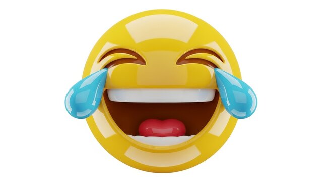 Laughing crying emoji face with tears