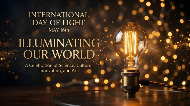 International Day of Light Illuminating Our World Celebration of Science Culture Innovation Art.