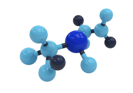 Water molecule structure with oxygen and hydrogen atoms