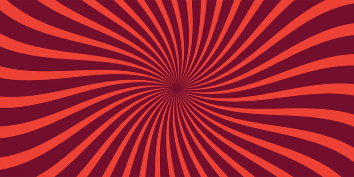 Retro Swirl Background - Hypnotic reed and orange Twirl