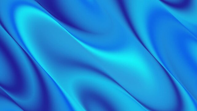 Vibrant blue abstract background with smooth flowing curves and gradient waves