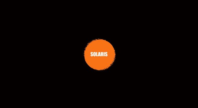 Solaris orange circle animation minimalist motion animation