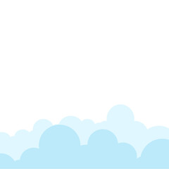 Fototapeta premium Cloud Frame Border