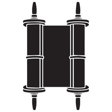 Torah scroll symbol of jewish law and scripture