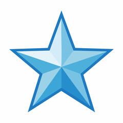 Obraz premium Blue Star Icon