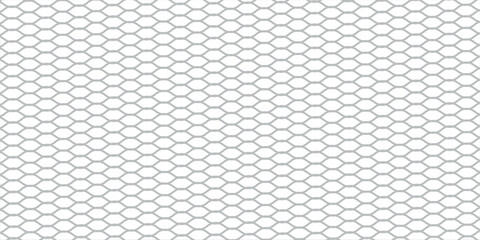 Fishing net seamless pattern. Mosquito protection flying insect plastic net. Football gates mesh texture. Basketball hoop pattern. Chain link fence. Vector illustration on white background. modern © Febyola