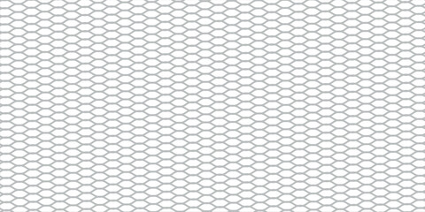 Fishing net seamless pattern. Mosquito protection flying insect plastic net. Football gates mesh texture. Basketball hoop pattern. Chain link fence. Vector illustration on white background. modern © Febyola