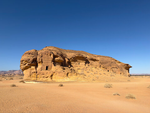 Jabal Al-Ahmar (Red Mountain), Hegra, AlUla, Saudi Arabia