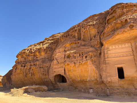 Jabal Al-Ahmar (Red Mountain), Hegra, AlUla, Saudi Arabia