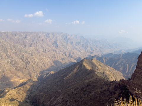 Al Habala Hanging Village Canyon, Asir Region, Saudi Arabia