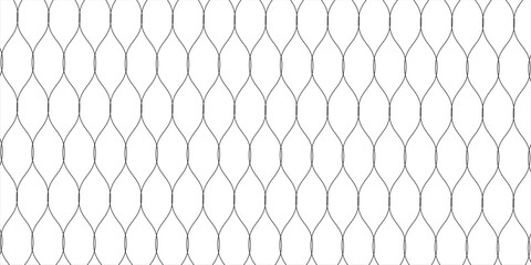 Fishing net seamless pattern. Mosquito protection flying insect plastic net. Football gates mesh texture. Basketball hoop pattern. Chain link fence. Vector illustration © Febyola