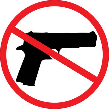 do not bring gun weapon not allowed