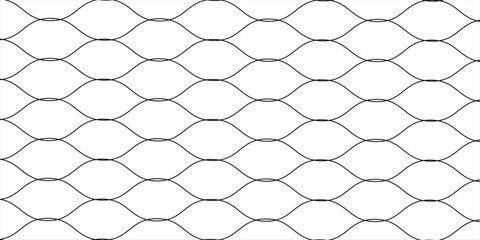 Fishing net seamless pattern. Mosquito protection flying insect plastic net. Football gates mesh texture. Basketball hoop pattern. Chain link fence. Vector © Febyola