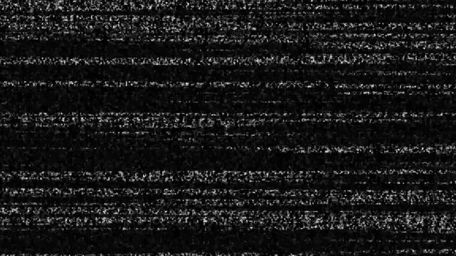 Black and White Static Noise Lines Texture television . tv screen noise glitch effect Television static noise, no signal old vintage TV.