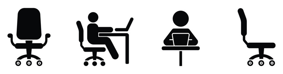 Corporate Workspace and Employee Icons © najwa