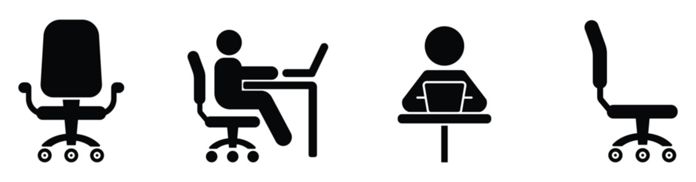 Corporate Workspace and Employee Icons