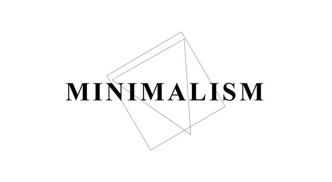 Minimalist geometric motion with rotating abstract square lines animation