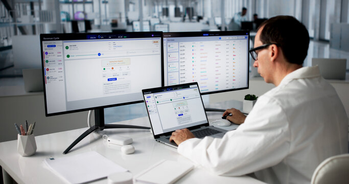 Healthcare Billing Manager Reviews Patient Claims