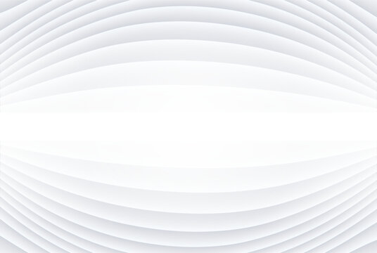 White striped pattern background whith copy space, 3d lines design, abstract minimal white gray background for business presentation.