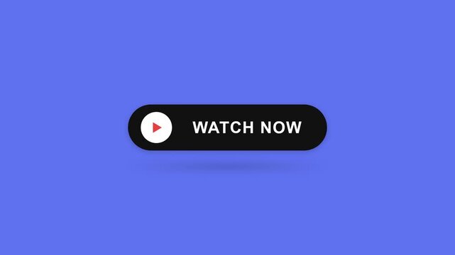 Watch Now Button Animation on Blue Background