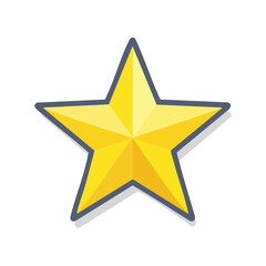 Obraz premium Golden Star Icon