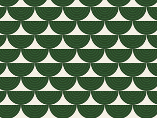 Japanese Auspicious Wave Seigaiha Pattern Elegant Design © iushakovsky