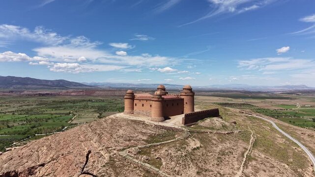 El bonito castillo de la calahorra en el marquesado de Zenete, Espa&ntilde;a