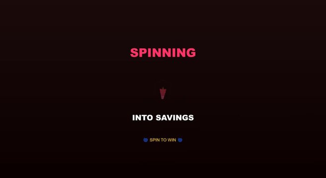 Spinning into savings: interactive digital wheel of fortune animation
