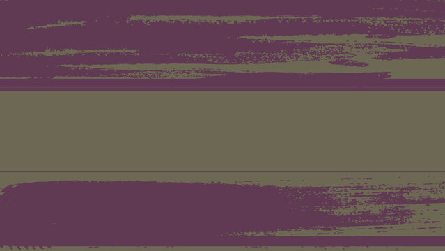 Horizontal grunge brush stroke texture in deep purple and beige with parallel line