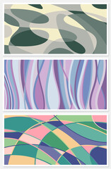 Fototapeta premium Colorful art background with simple doodle style