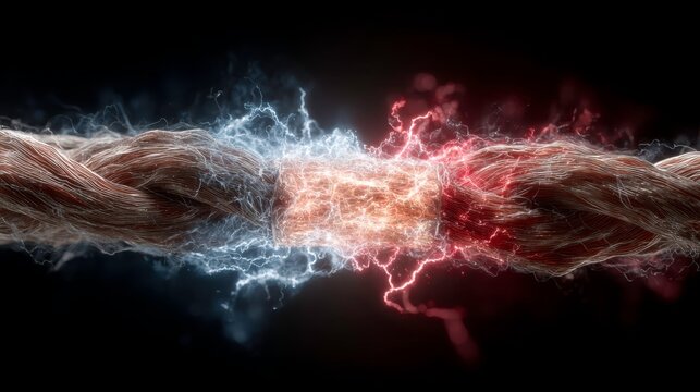 High-Voltage Electrical Discharge Between Twisted Conductors
