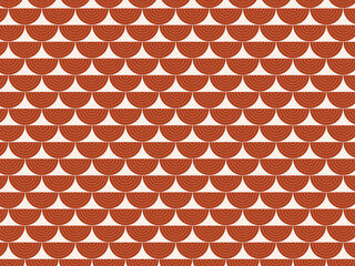 Classic Seigaiha Scale Pattern Japanese Wave Textile © iushakovsky