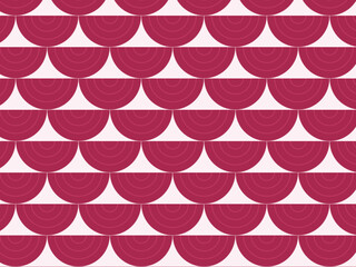 Overlapping Fan Scale Seigaiha Japanese Pattern Design © iushakovsky