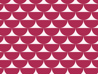 Seigaiha Scale Fan Pattern Japanese Traditional Background © iushakovsky
