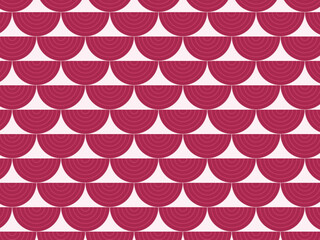Japanese Auspicious Wave Seigaiha Pattern Elegant Design © iushakovsky