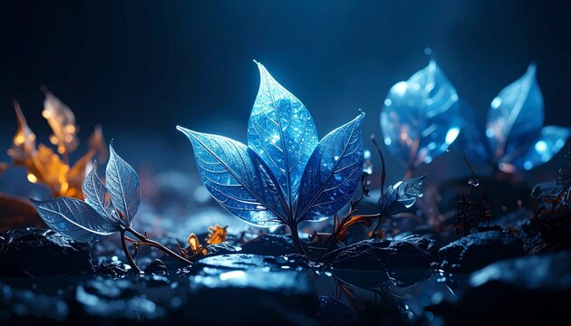flower in a glass