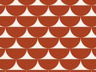 Seigaiha Scale Fan Pattern Japanese Traditional Background © iushakovsky