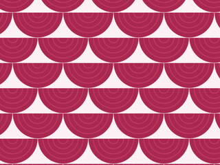 Overlapping Fan Scale Seigaiha Japanese Pattern Design © iushakovsky